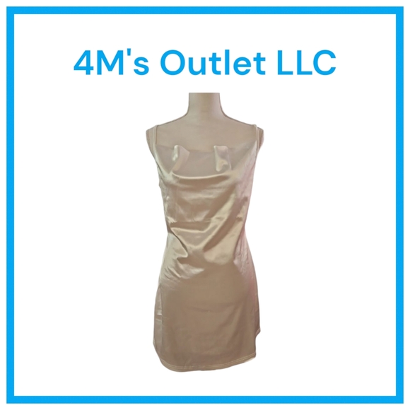 Zaful Dresses & Skirts - ZAFUL Women's Satin Sleeveless Spaghetti Strap Mini Dress Sexy Slip Cowl